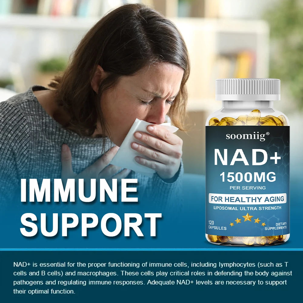 NAD+ 1500mg Capsules for Cellular Energy & Healthy Aging