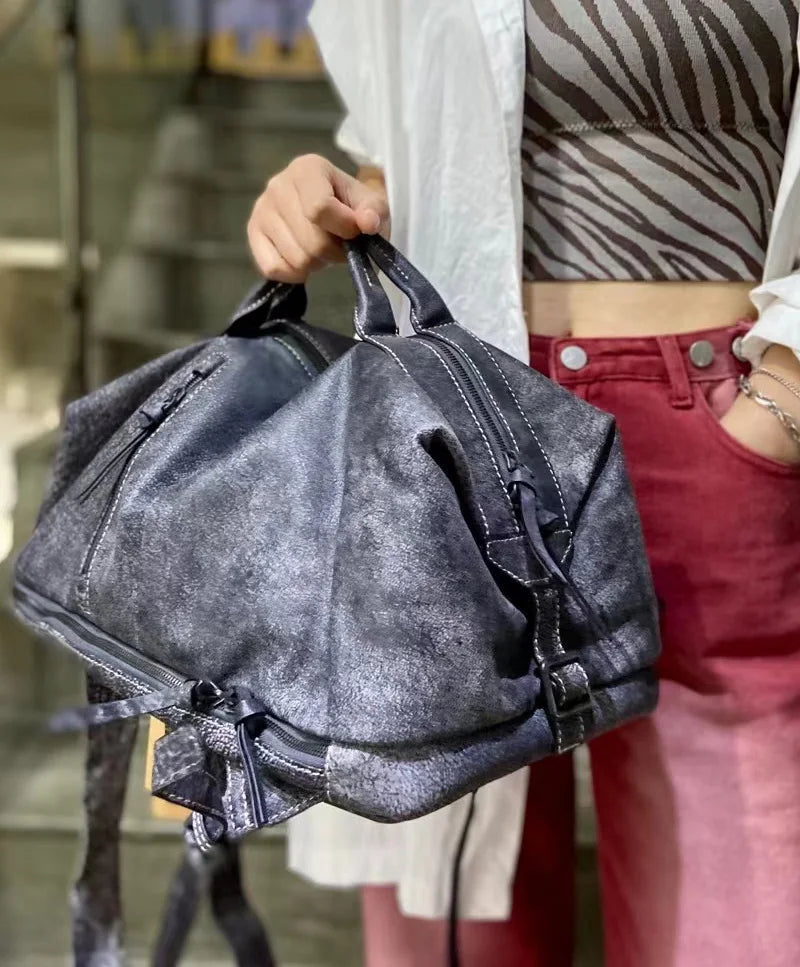 Retro Multi-Functional Vintage Backpack | Large Capacity Leather Bag
