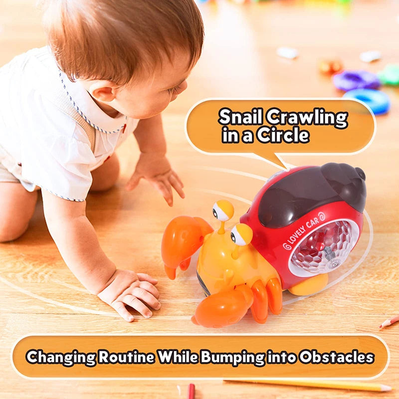 Interactive Musical Crawling Crab Toy for Baby Development