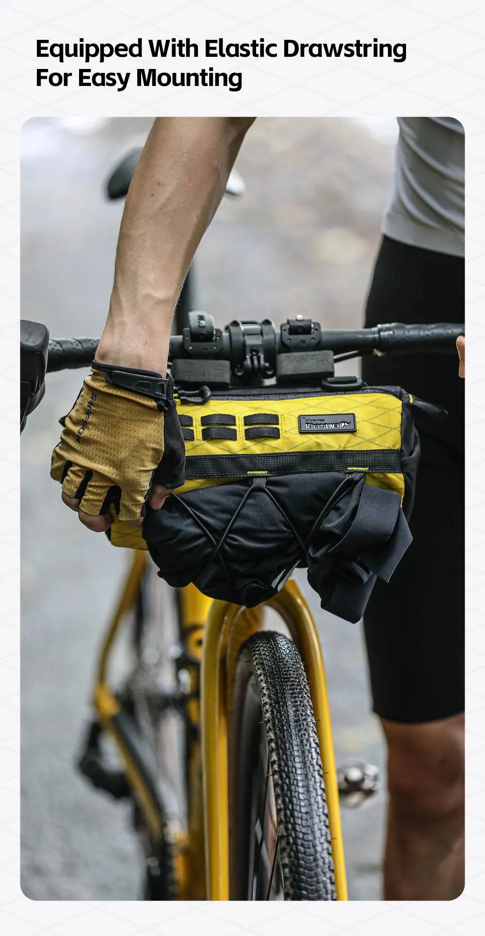 Durable Bike Handlebar Bag | 2.8L Wear-Resistant Bicycle Bag