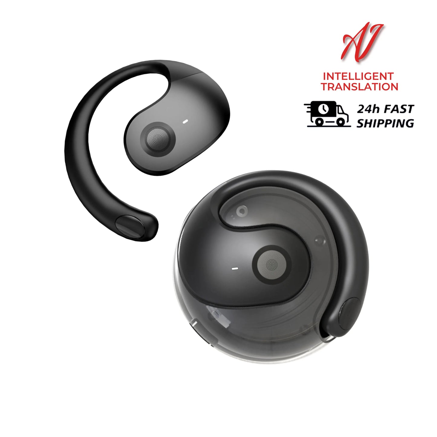 Smart Waterproof Wireless Translation Earbuds for Seamless Communication