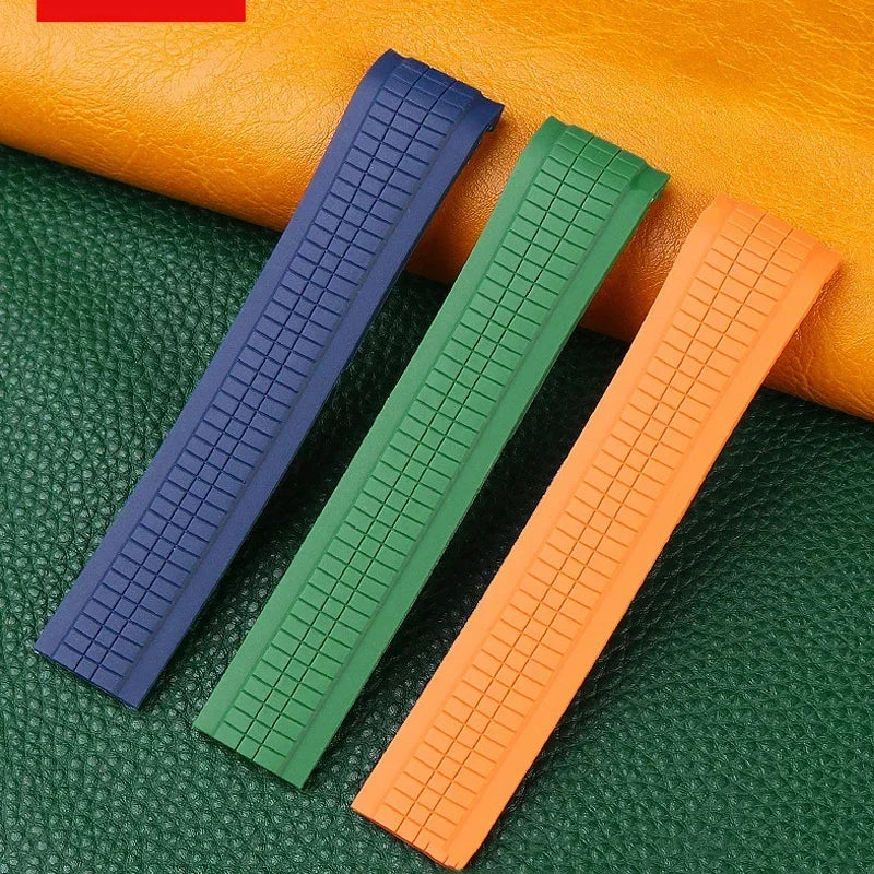 High Quality Soft Rubber Watch Band | 21mm Silicone Replacement Strap