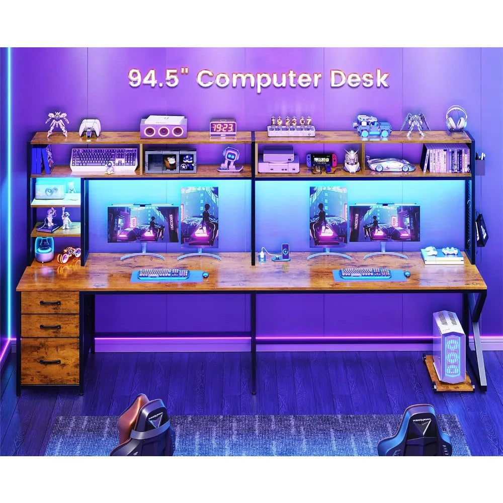 L Shaped Desk with Hutch | Spacious, Convertible Office Design