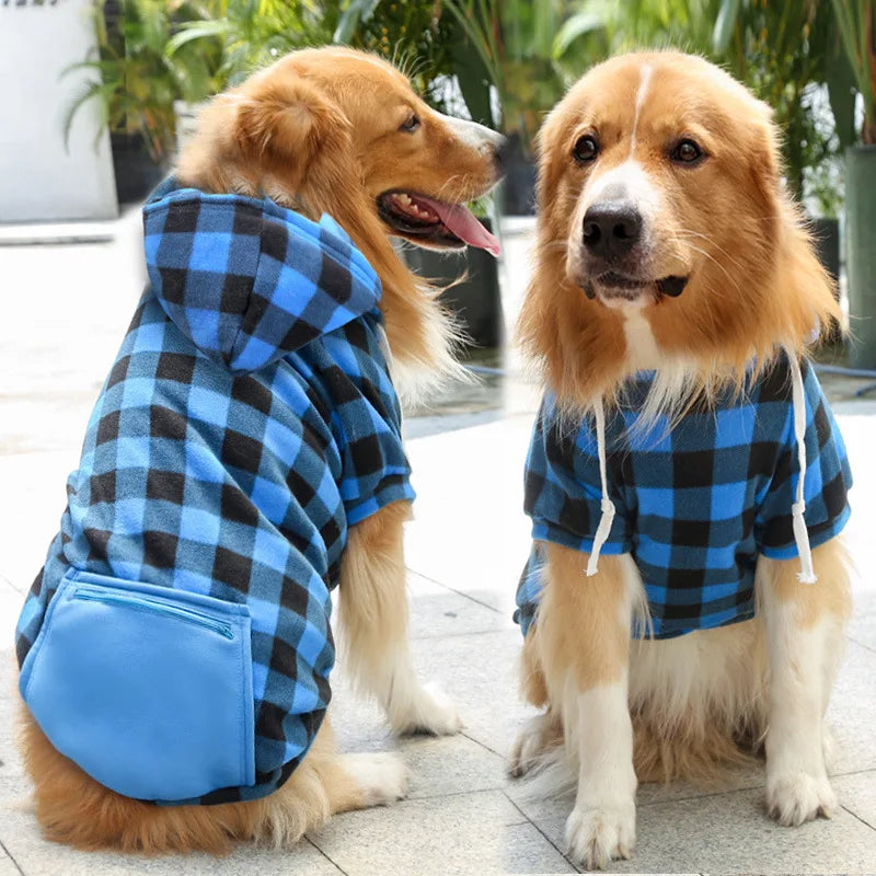 Reversible Dog Winter Coat | Plaid Vest for All Sizes