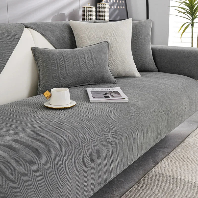 Universal Chenille Fabric Non-Slip Sofa Seat Cover | Home Decor