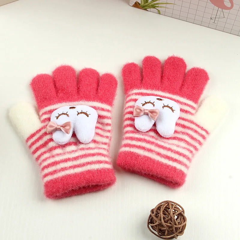 Kids Winter Fleece Gloves | Cozy Plush Mittens for Cold Weather