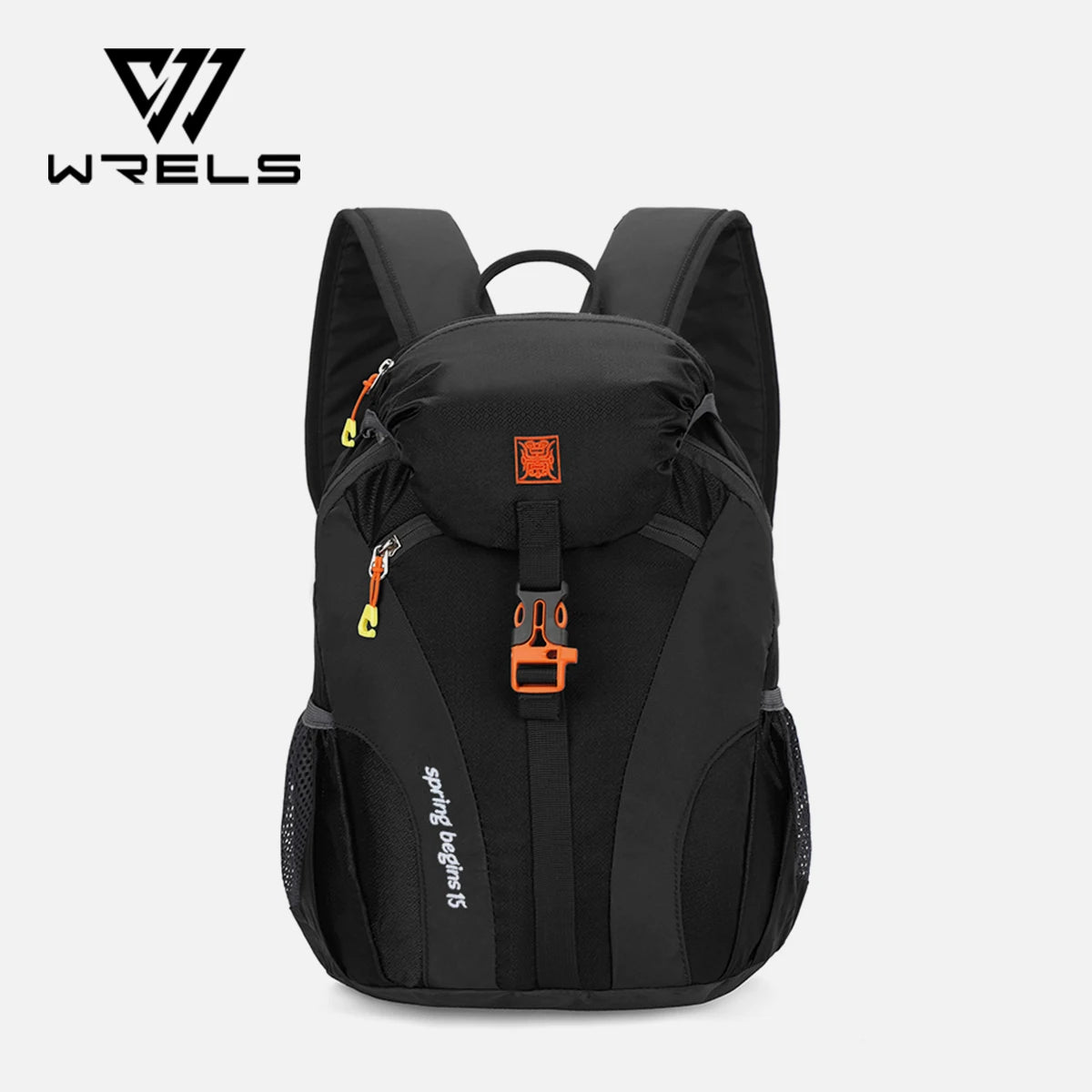 WRELS Outdoor Mountaineering Backpack Large Capacity Sports Backpack Waterproof Folding Schoolbag Ultra-light Cycling Traveling
