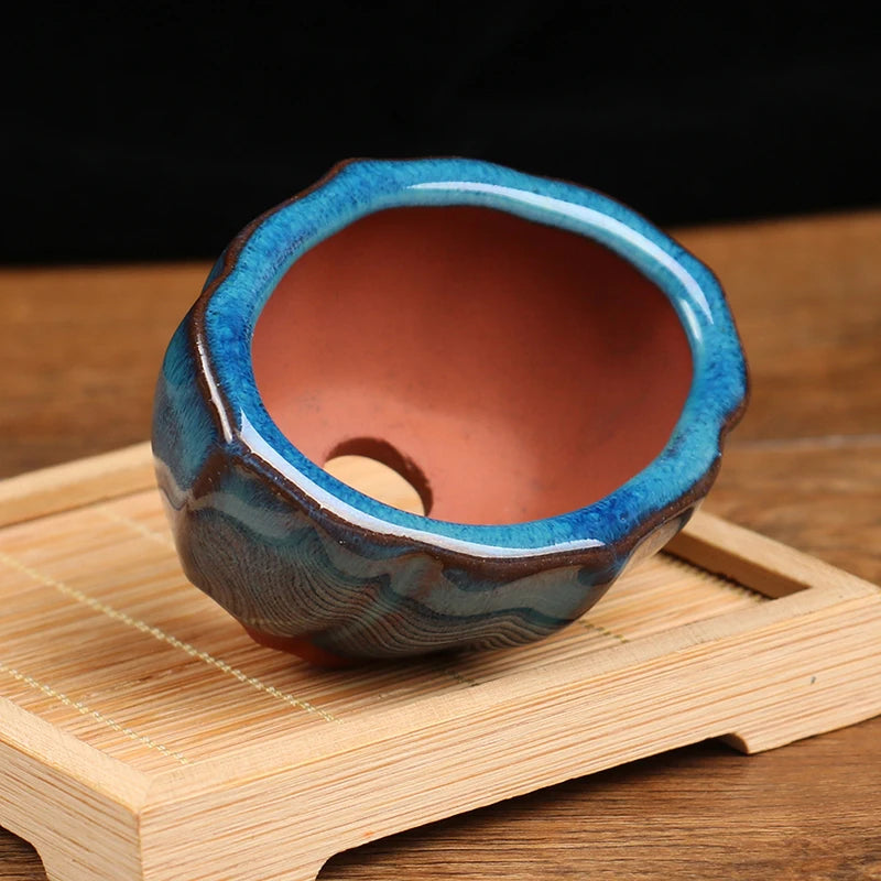 Chinese Style Bonsai Flowerpot | Ceramic Plant Planter for Home