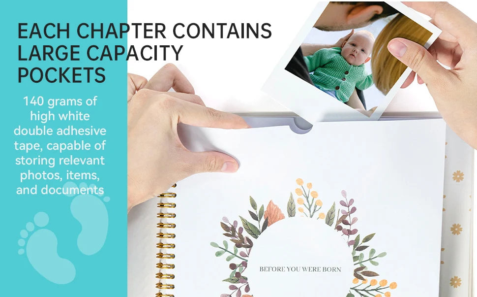 Baby Pregnancy Memory Book | DIY Family Growth Scrapbook Album