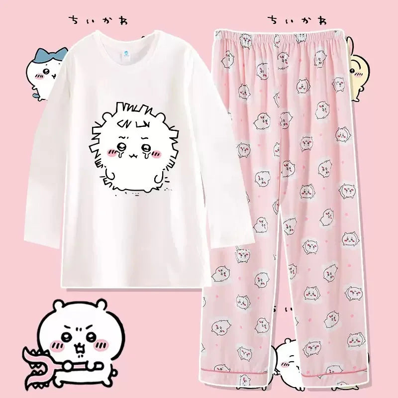 Cute Cartoon Pattern Summer Pajamas for Relaxed Comfort