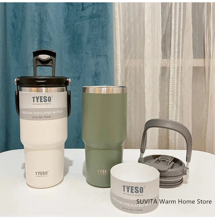 Large Capacity Stainless Steel Coffee Tumbler | Thermal Insulated Mug