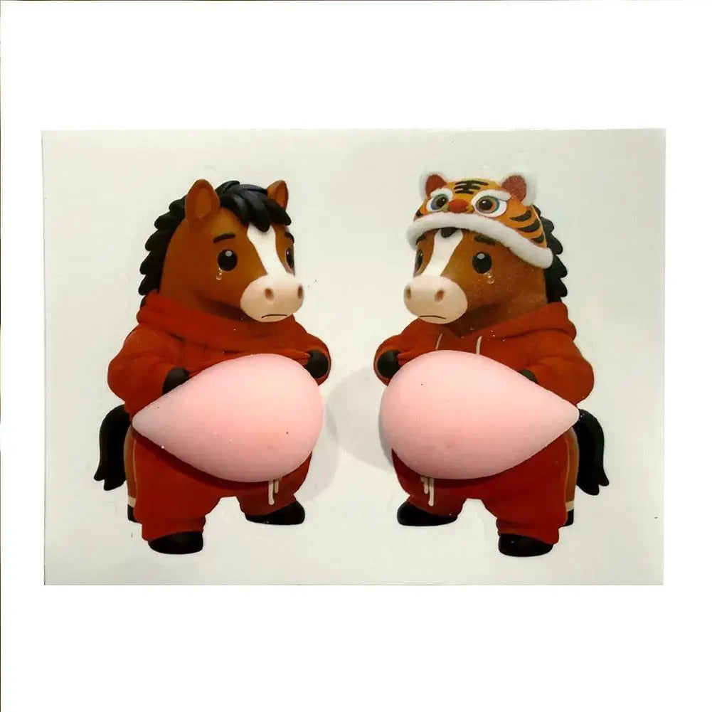 Cute Puppy 3D Puffy Stickers | Squeezeable Soft Dog Decor