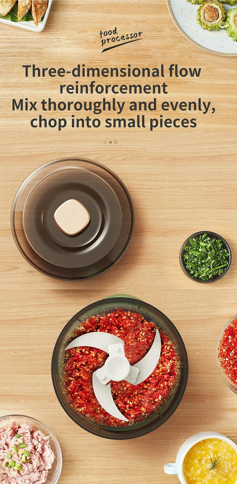 Mini Wireless Electric Garlic Press | Dual Purpose Food Shredder