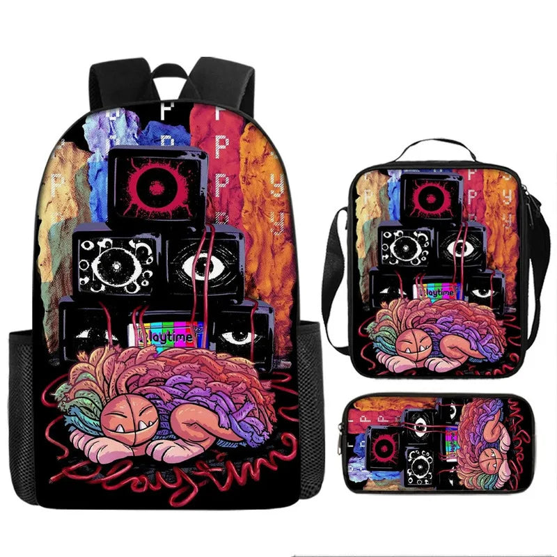 3-Piece Horror-Themed Backpack Set | Unique School Essentials