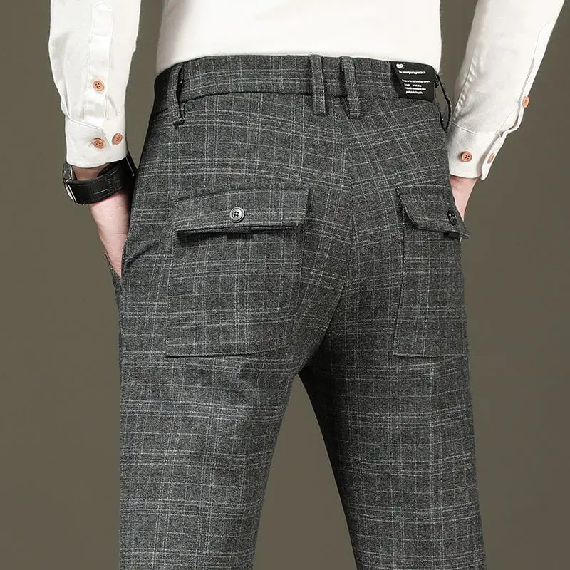Versatile Baggy Suit Pants for Men | Casual Sports Trousers