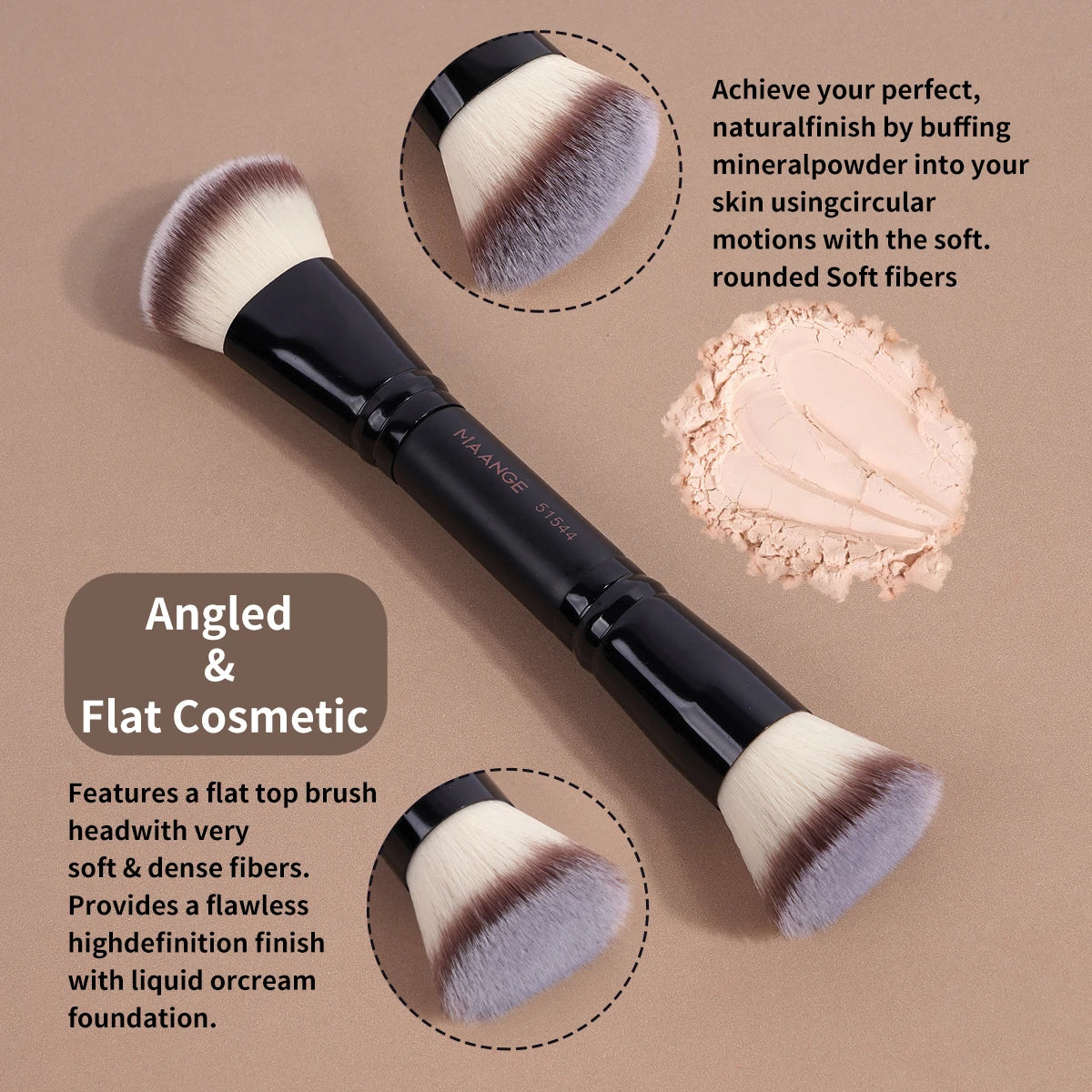 5pcs Makeup Brush Set | Essential Brushes for Stunning Beauty Looks