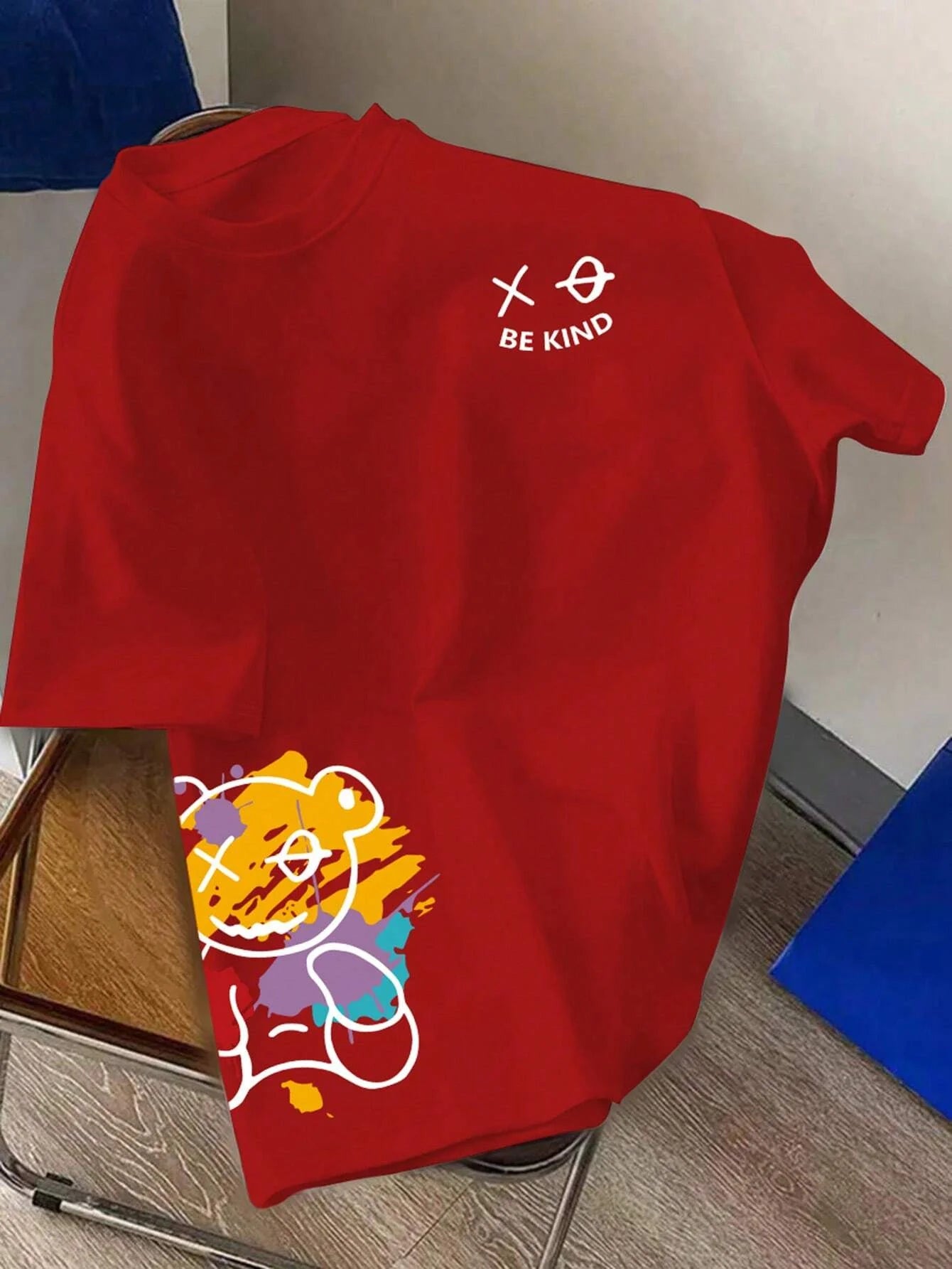 Men's Casual Cartoon Print T-Shirt | Comfortable 100% Cotton Top