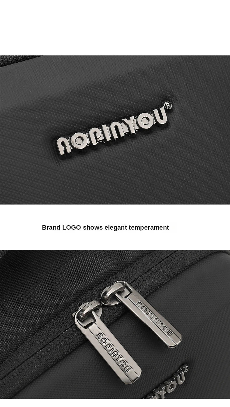 Men's Waterproof Chest Bag with USB Port | Stylish & Lightweight