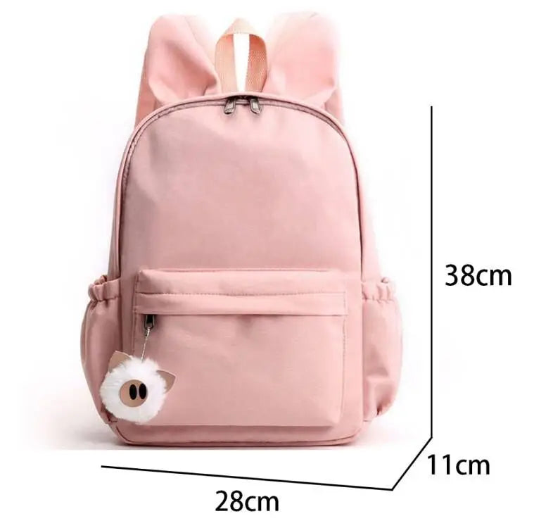 Retro Wolf Head Paw Backpack | Stylish Casual School Rucksack