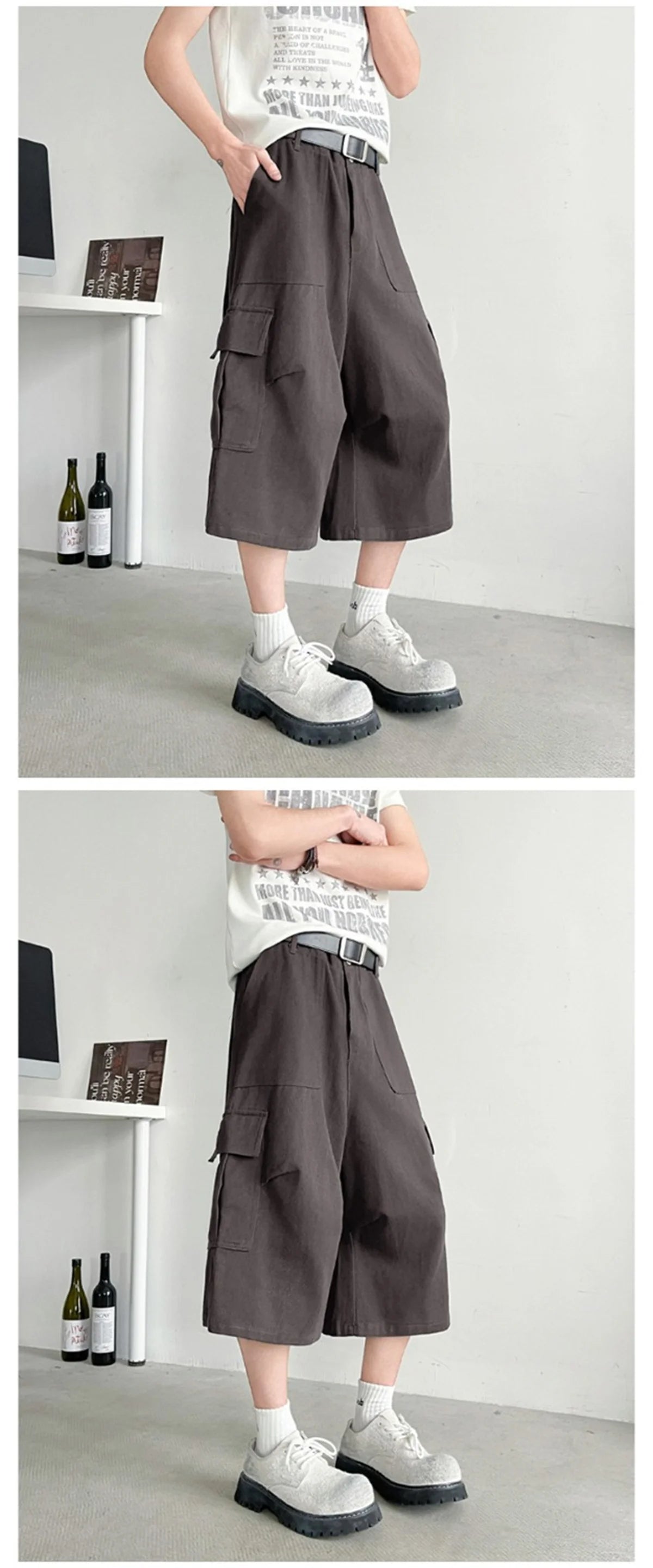 Vintage Cargo Shorts for Men | Oversized Y2k Grunge Streetwear