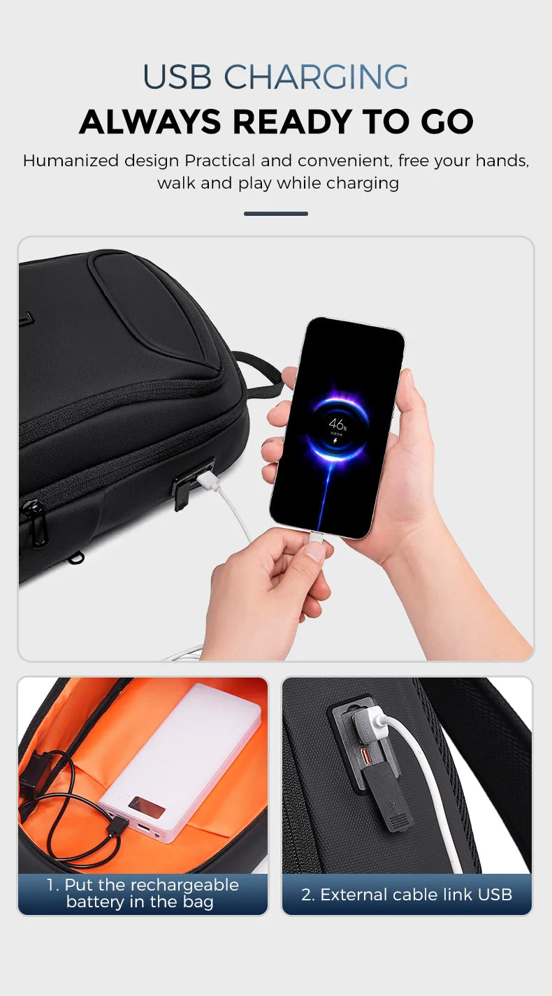 Men's Single-Shoulder Crossbody Bag | Ideal Summer Travel Backpack