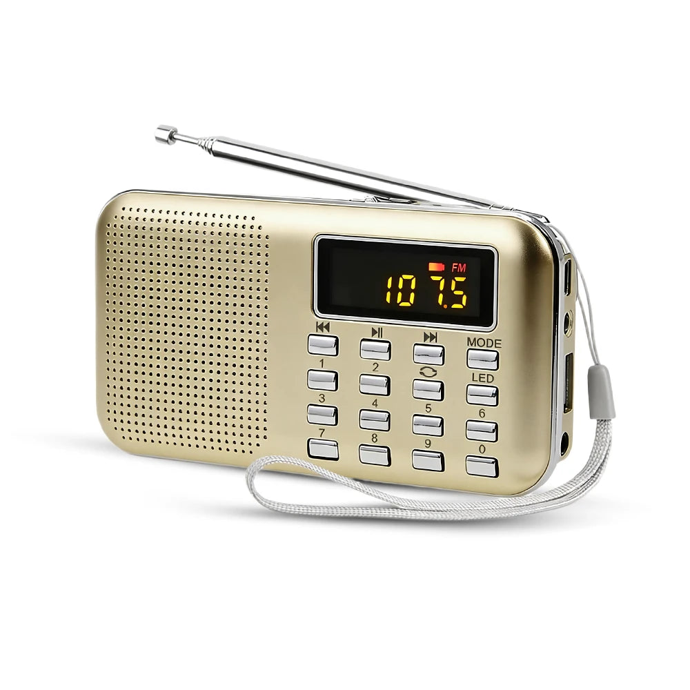 Portable Emergency Radio Speaker | Multi-Function Solar Crank