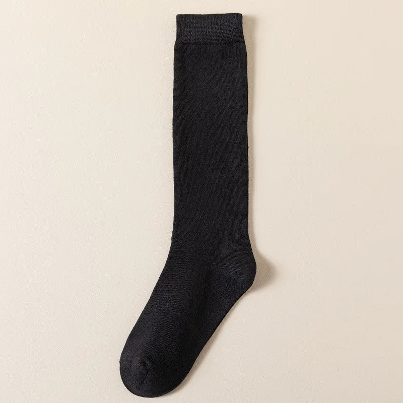 Trendy Women's Long Socks | Stylish Below-Knee Cotton Comfort