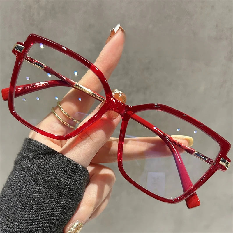 Fashionable Square Reading Glasses for Women | Anti-Blue Light