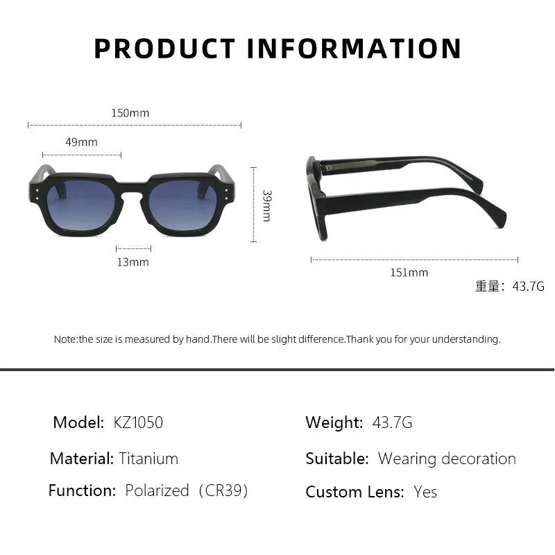 Men's Trendy Square Prescription Glasses | Photochromic UV Protection 2026