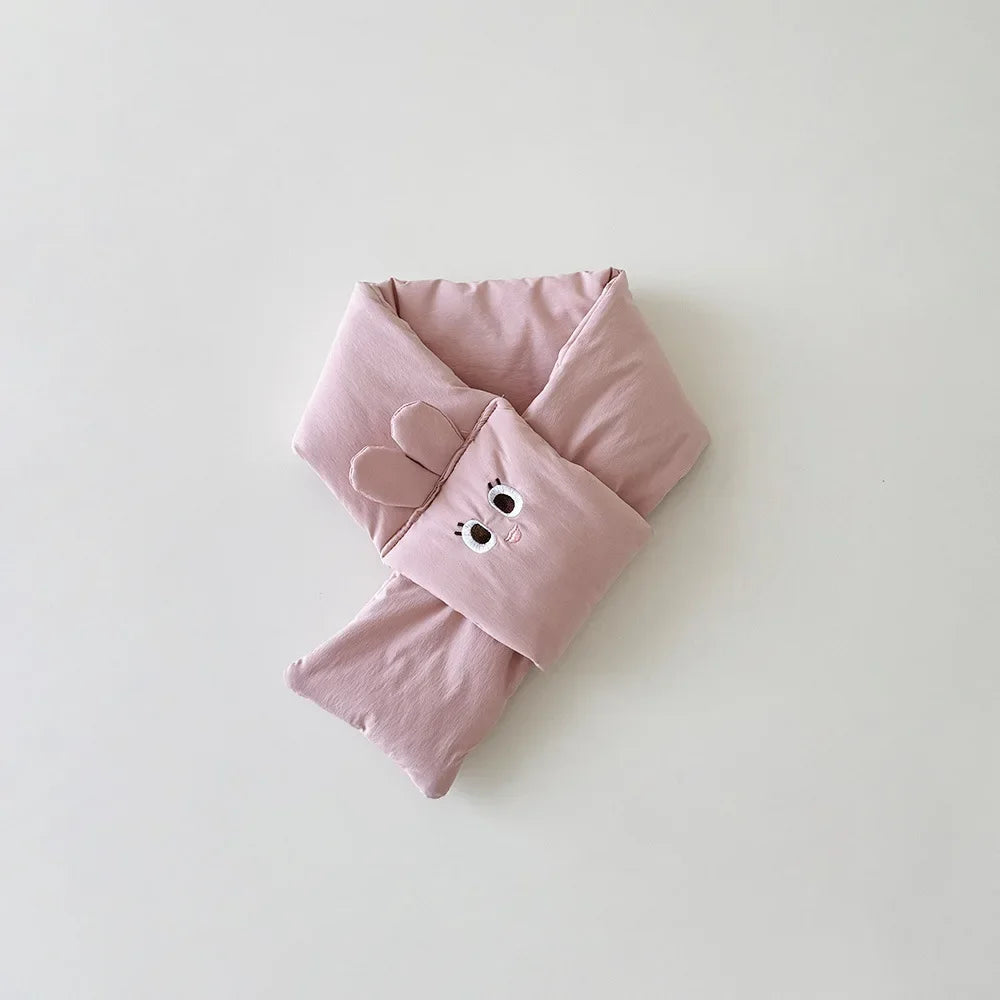 Winter Kids Scarf & Gloves Set | Cute Cartoon Accessories