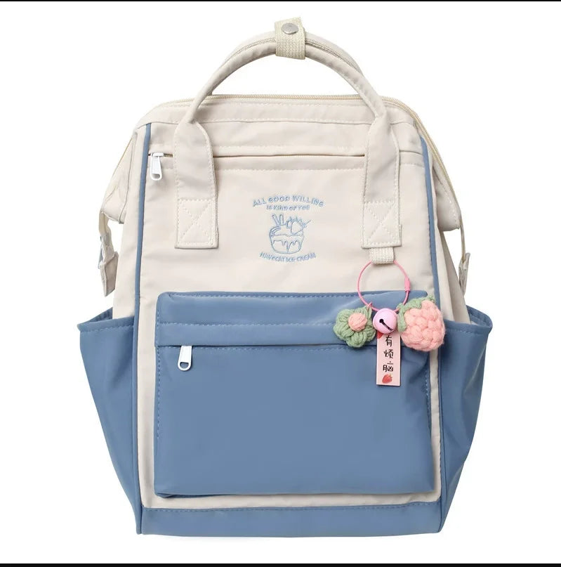 Kawaii Waterproof Backpack | Large Capacity Travel Bag for Women