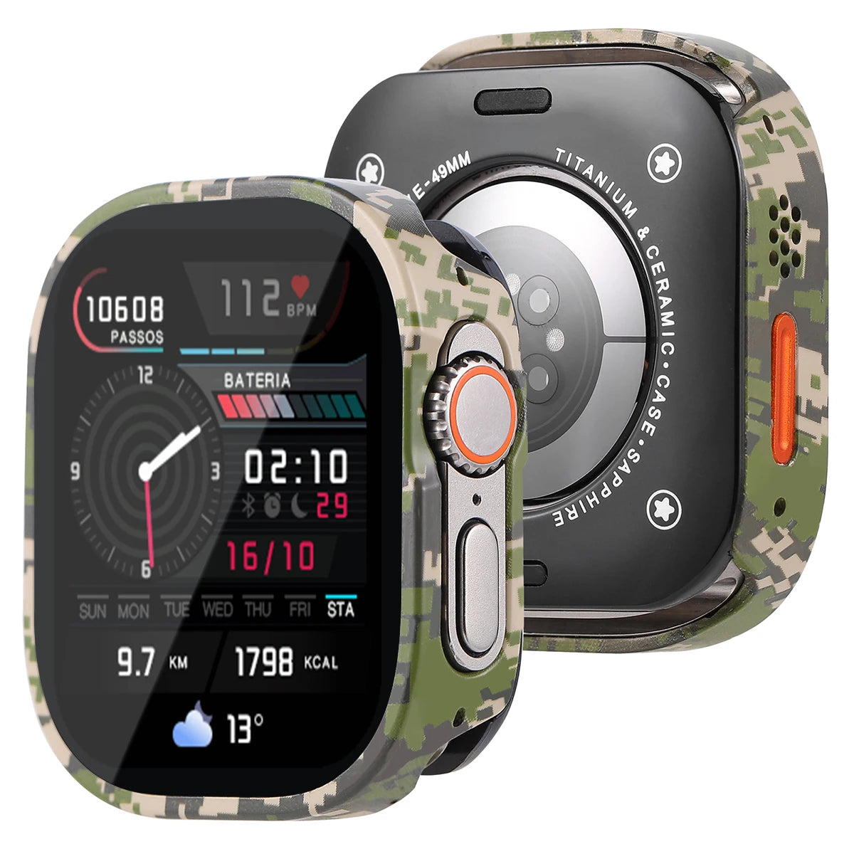 Waterproof Aluminum Alloy Case for Smartwatches | Full Coverage Protection