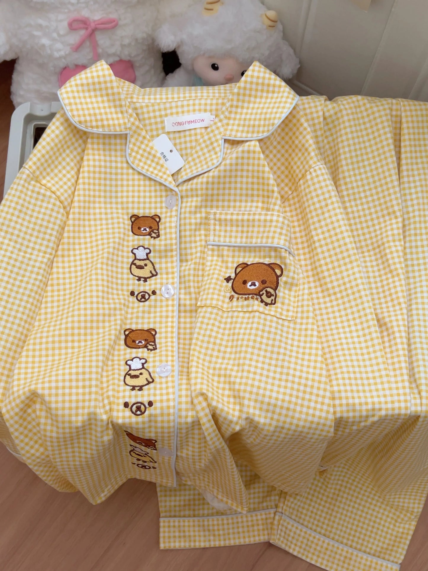Kawaii Women's Long Sleeve Pajamas | Cozy Anime Home Wear
