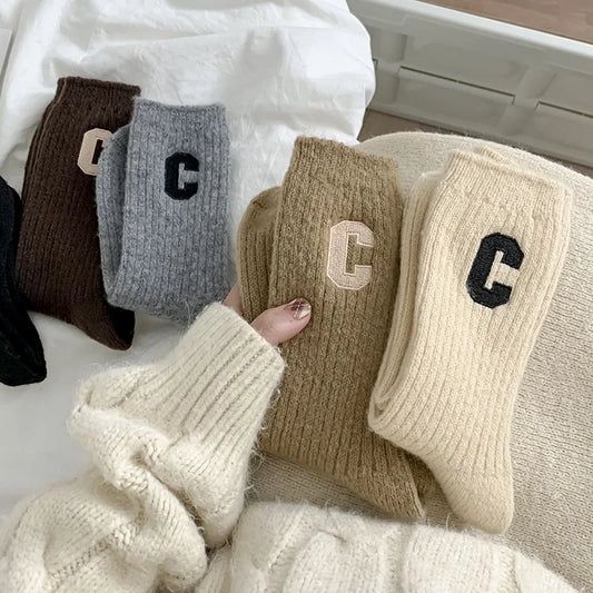 Women's Winter Cashmere Wool Socks | Thick Thermal Comfort