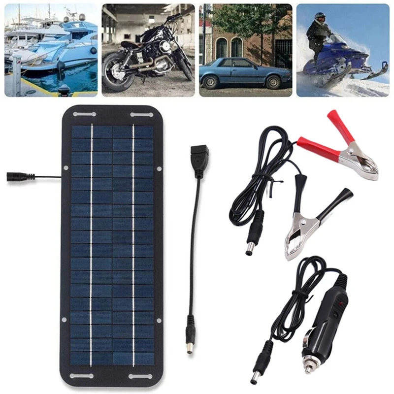 Portable Solar Power Bank | 4-in-1 Outdoor Charging Solution