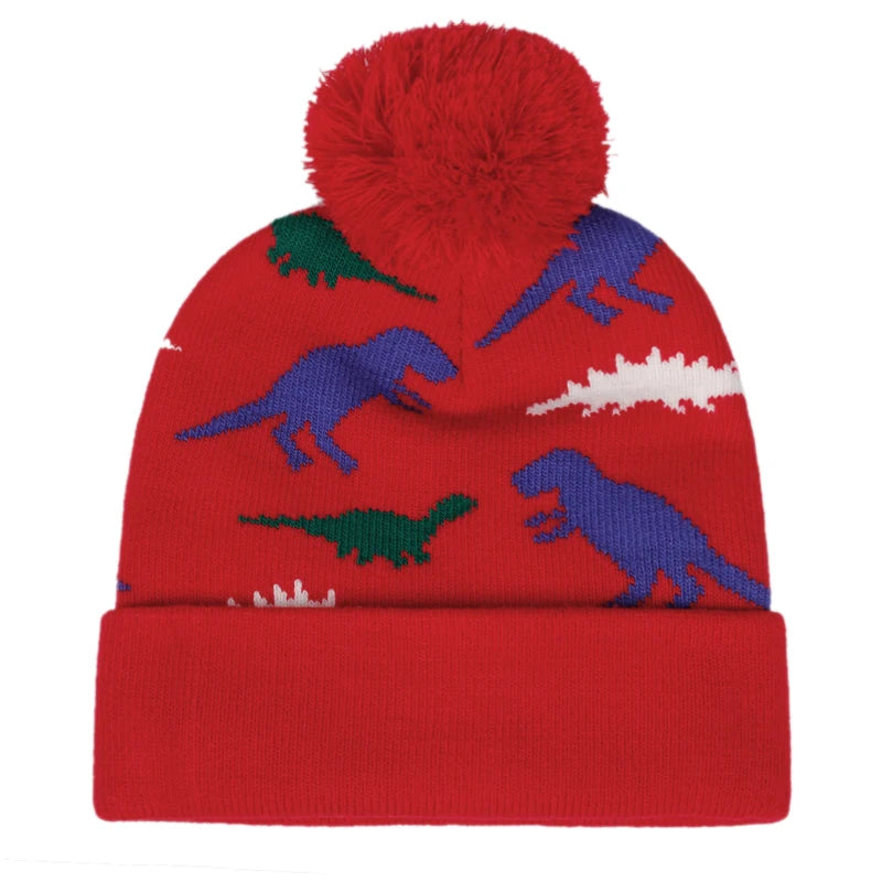Kids Dinosaur Hat, Glove & Scarf Set | Warm Winter Accessories