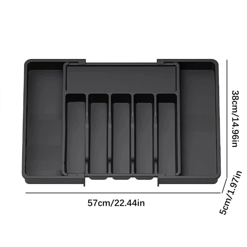 Expandable Cutlery Drawer Organizer | Adjustable Kitchen Utensil Tray