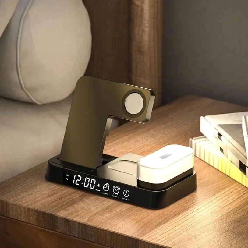 30W 3-in-1 Fast Charging Station | Wireless Charger & Night Light
