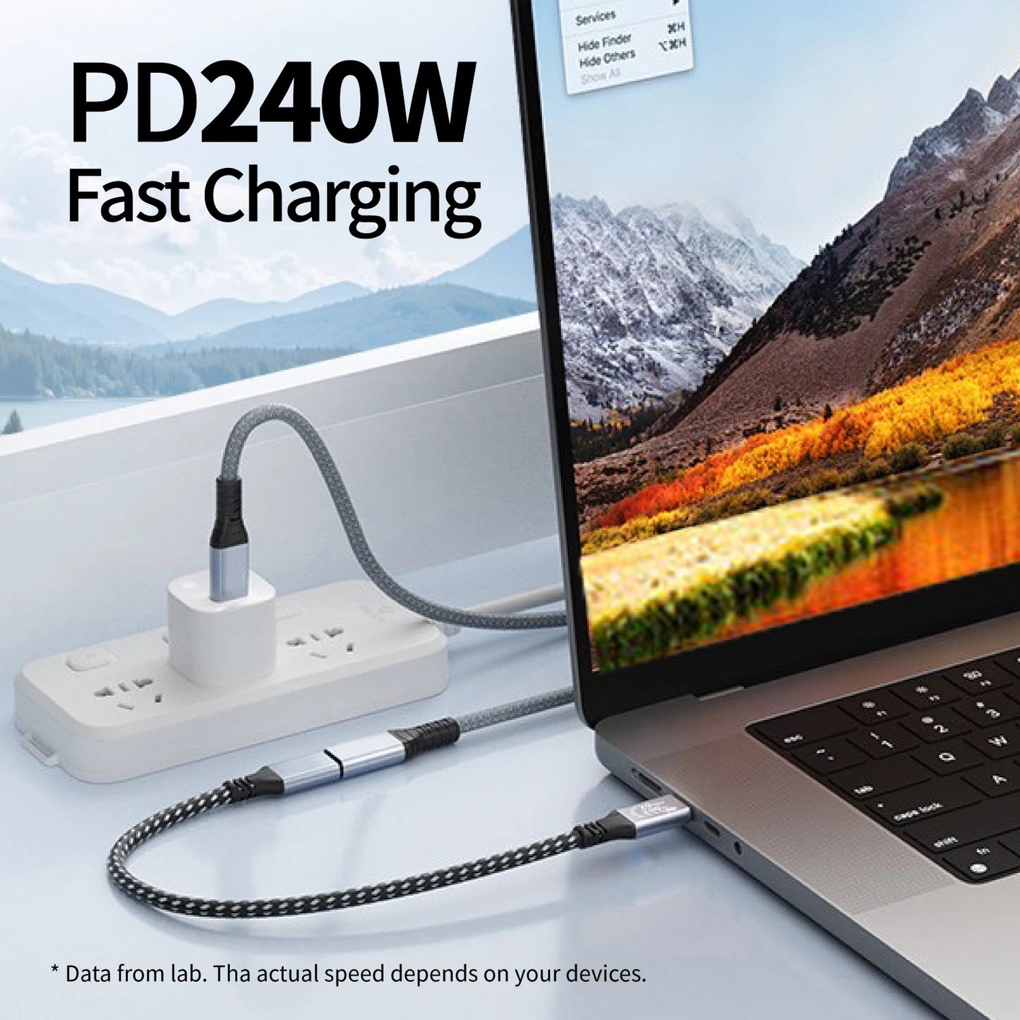 240W USB 3.2 Extension Cable | High-Speed Data Transfer & Charging