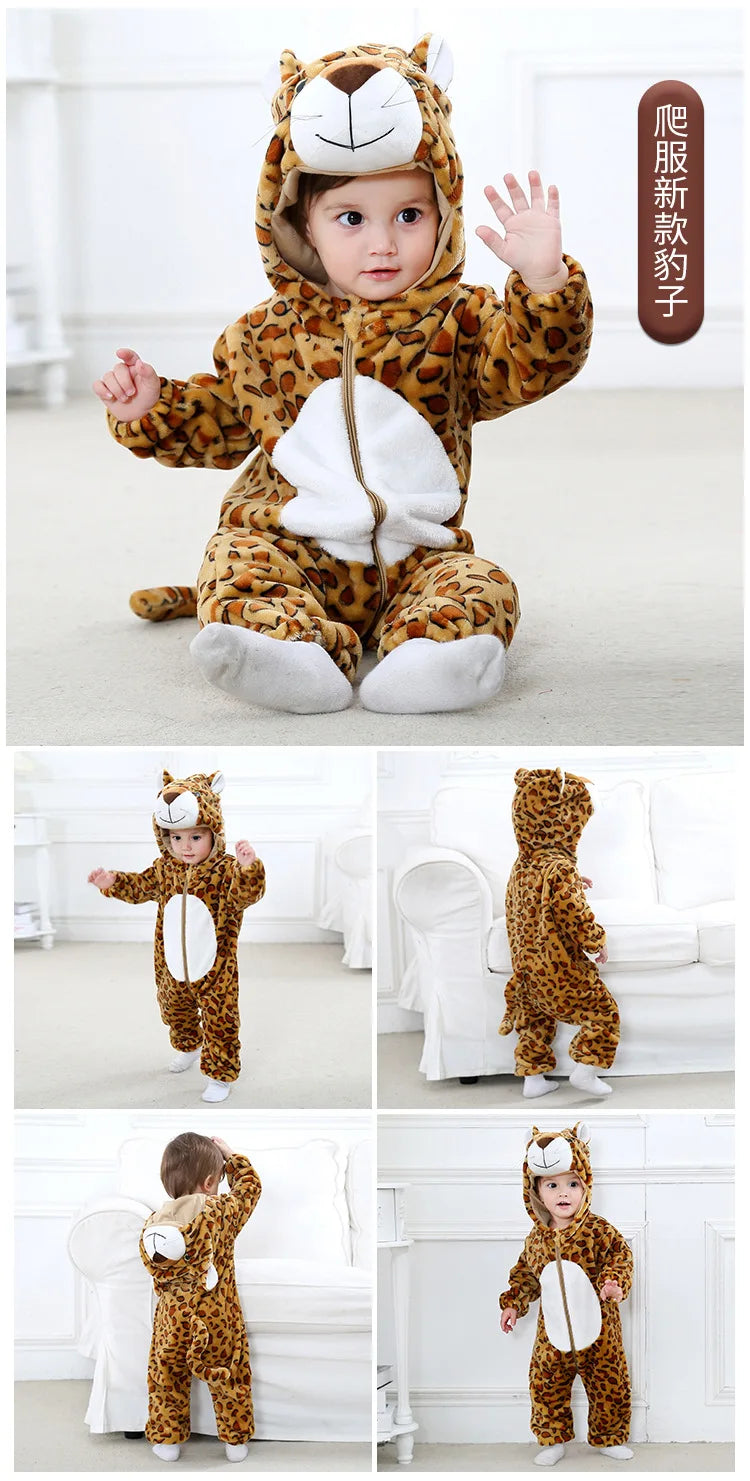 Cozy Baby Rompers | Adorable Winter Hooded Jumpsuits for Kids