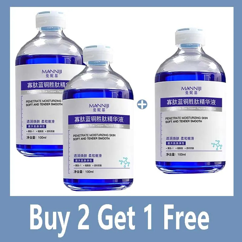 Powerful Blue Copper Peptide Anti-Wrinkle Essence for Fresh Skin