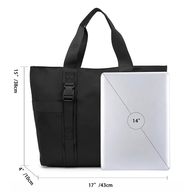 Large Canvas Shoulder Bag for Men | Stylish Casual Tote