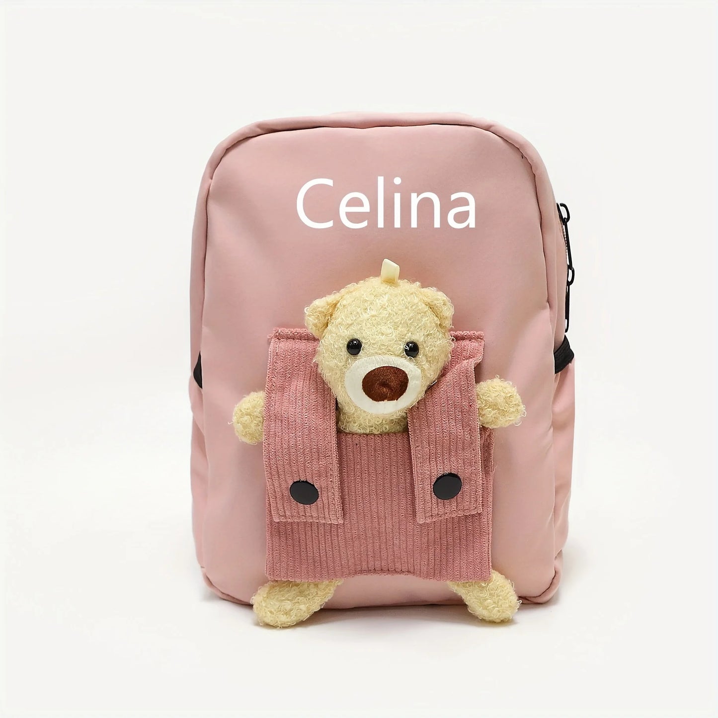 Personalized Plush Bear Backpack | Custom Kids Embroidered Bag