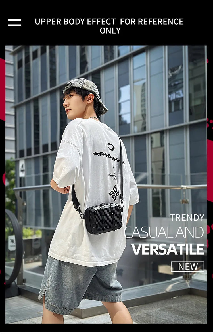 Luxury Mini Messenger Bag for Men | Stylish Pu Leather Crossbody