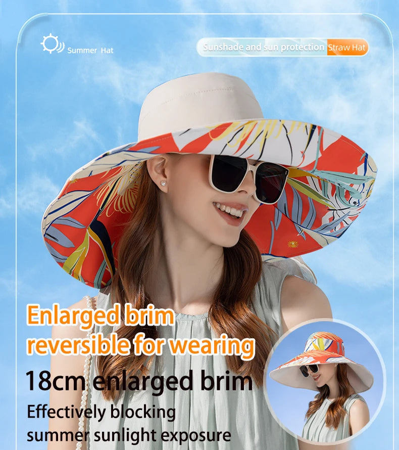 Women's Double-Sided Cotton Fisherman Hat | Sun Protection Hat