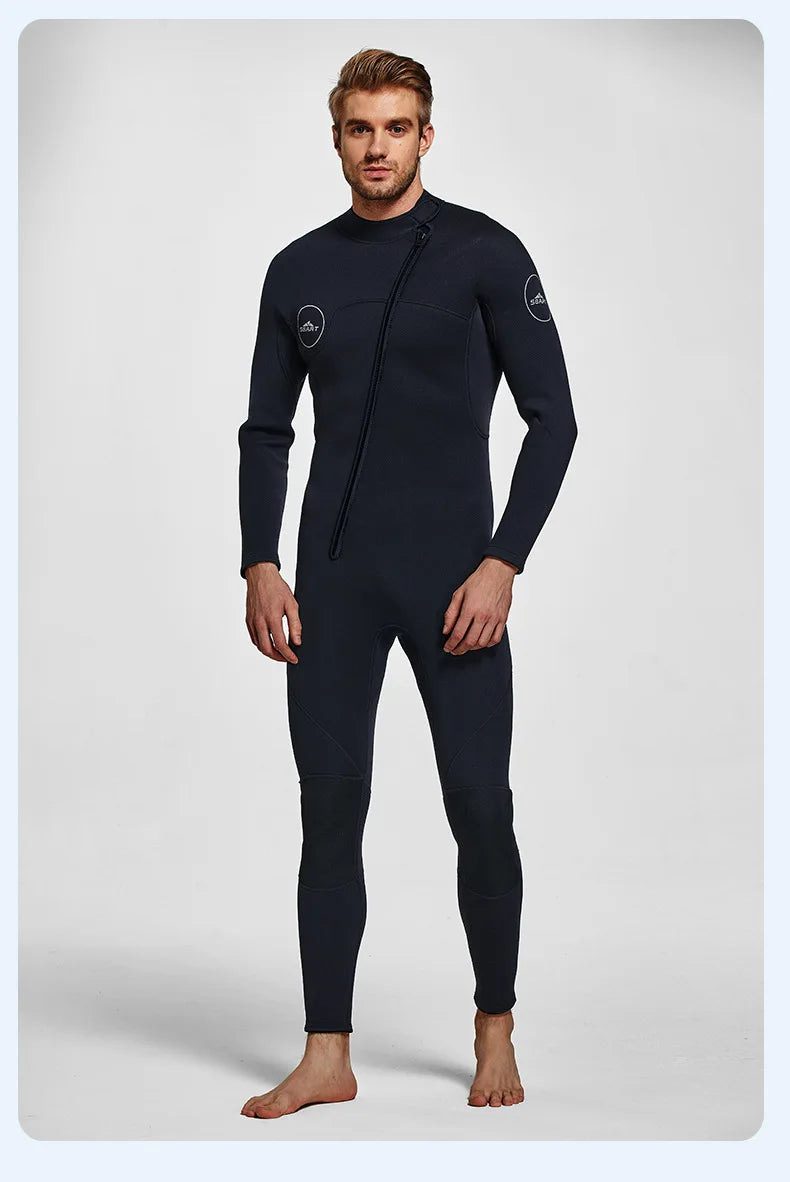 3mm Neoprene Full Sleeve Wetsuit for Men | Perfect for Water Sports