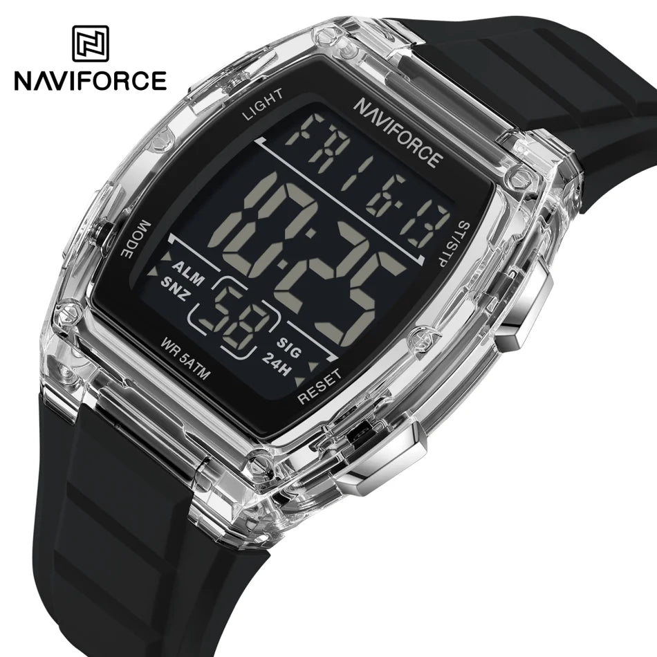 Luxury Digital Sport Watches for Men | Waterproof Silicone Band