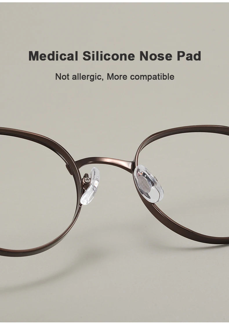 Stylish Adjustable Titanium Eyeglasses | Unisex Vintage Frames