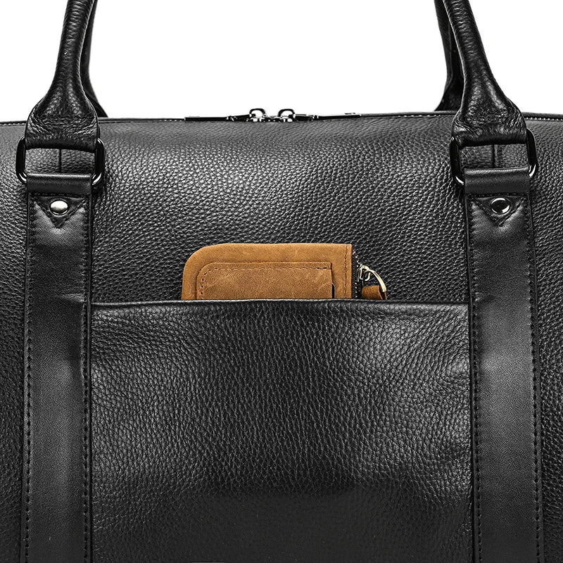 Luxury Genuine Leather Travel Bag for Men & Women | Versatile Duffle