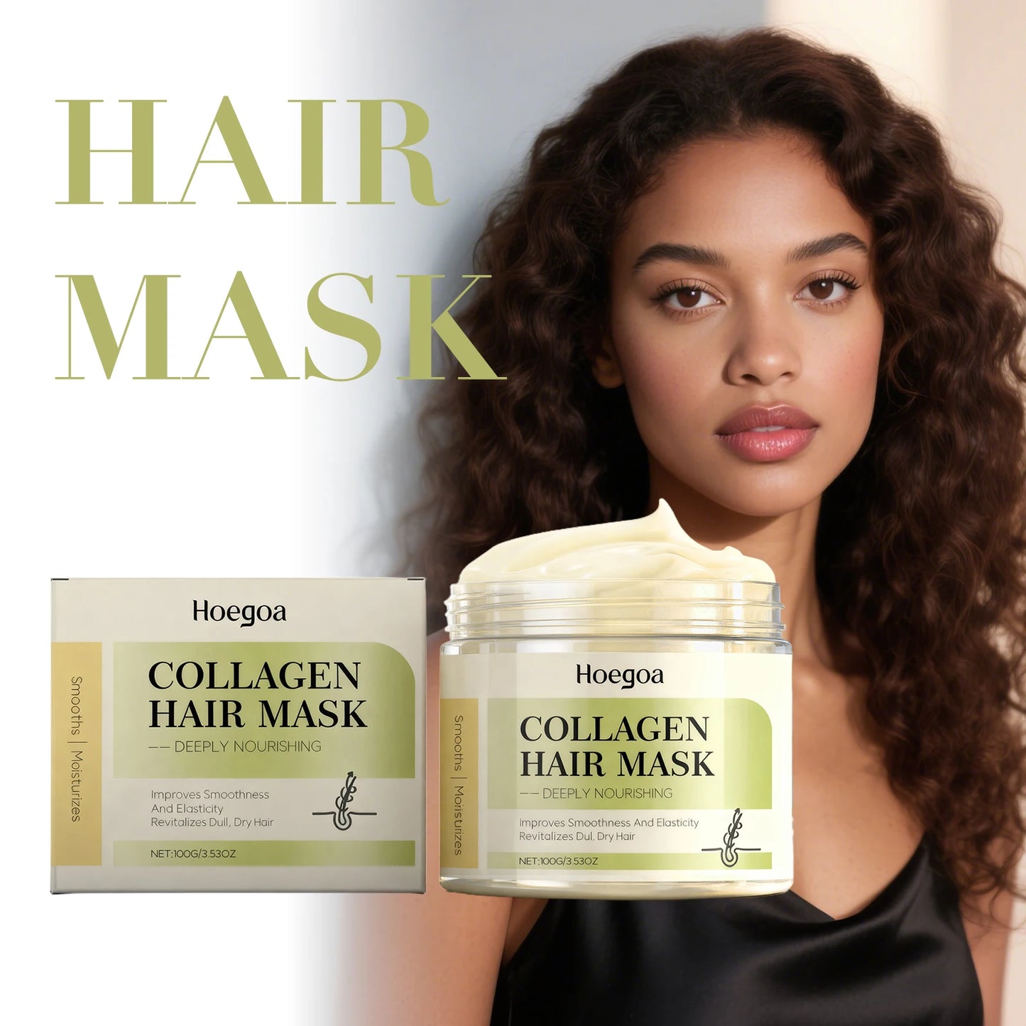 Collagen Ginger Hair Mask for Frizz Control & Deep Conditioning